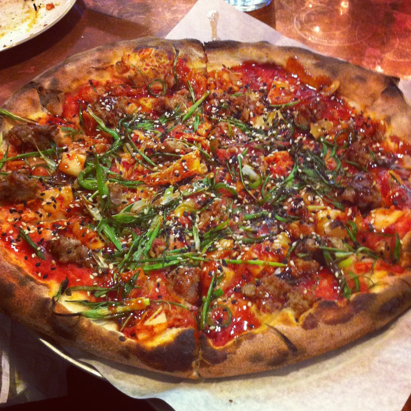 Kimchi pizza at Pizzeria Lola - Minneapolis, MN