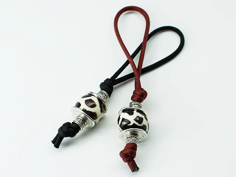 Speckled Bone Bead Lanyard