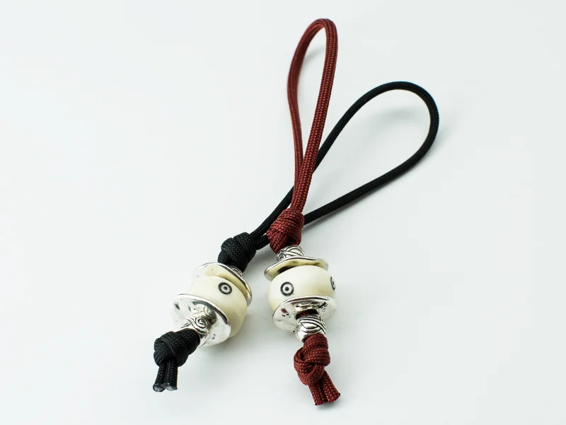 White Bone Bead Lanyard