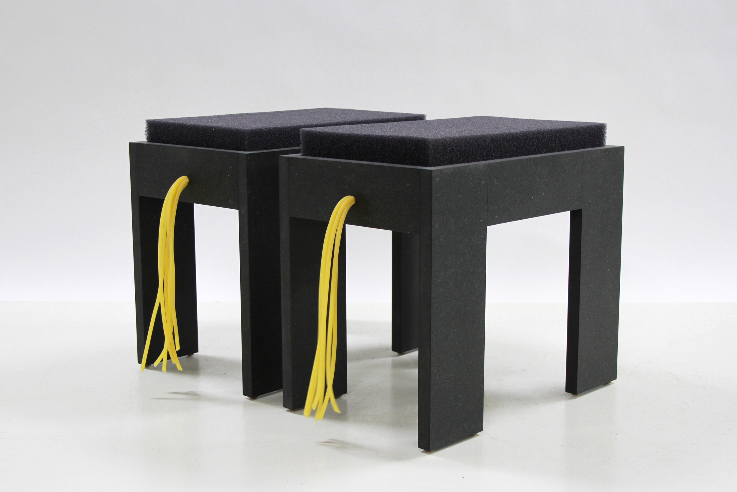 Knights by Wintercheck Factory, 2016. Valchromat MDF and reticulated foam. Photo by Davis Lewis Taylor.