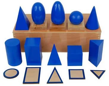 Montessori geometric solids.