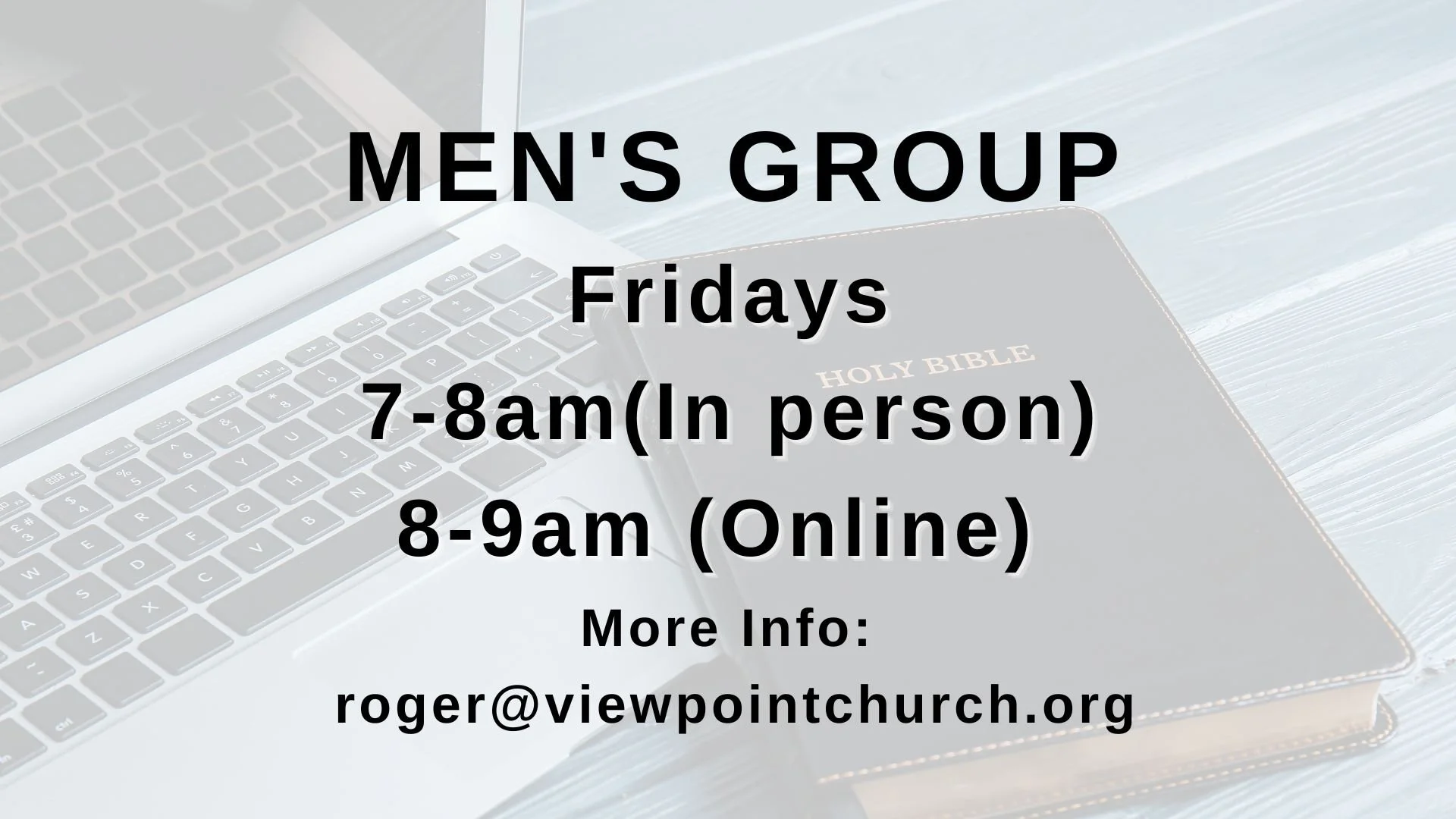 Mens Gathering (In Person & Zoom)