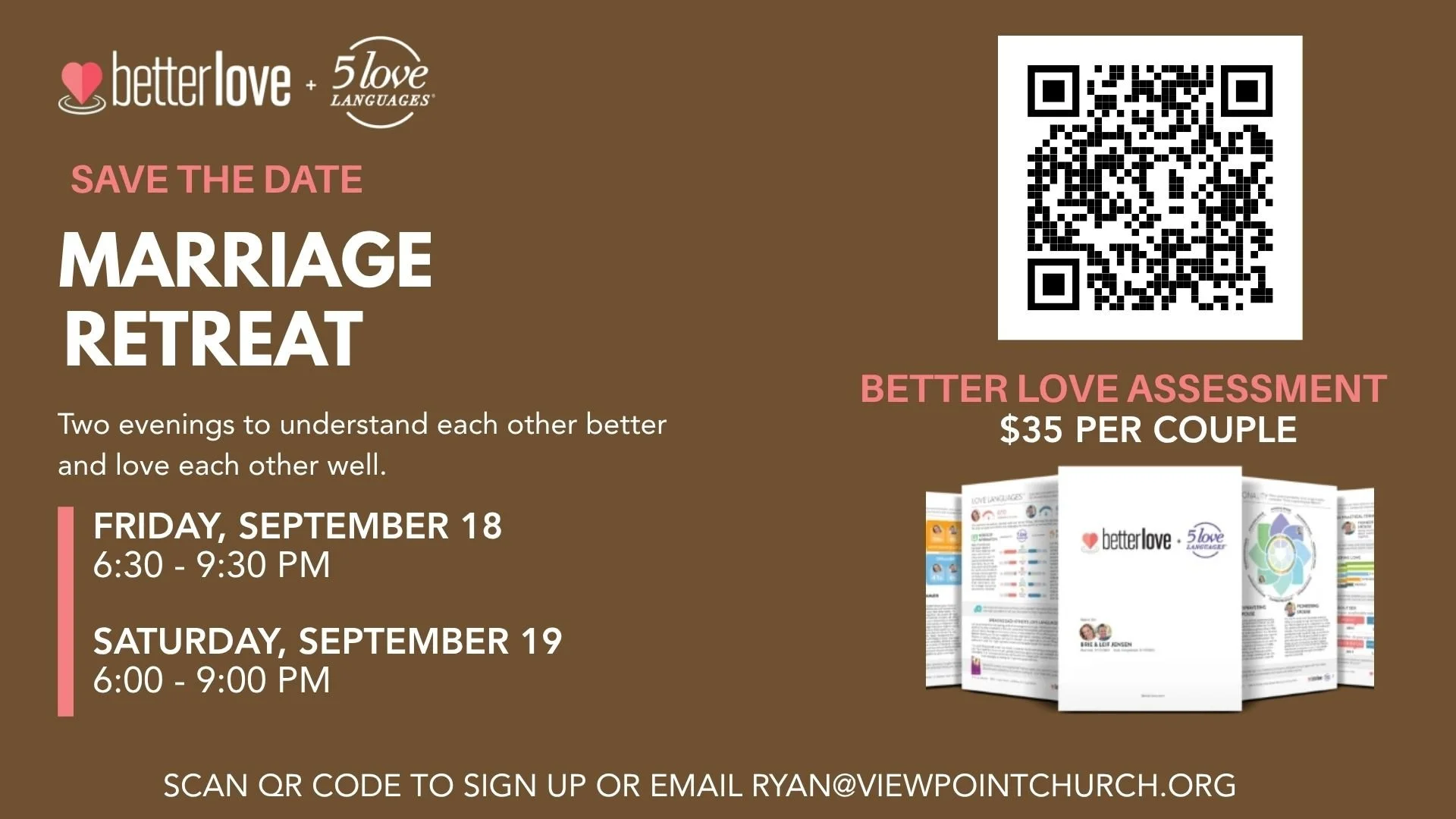 Better Love 2 Day Marriage Retreat