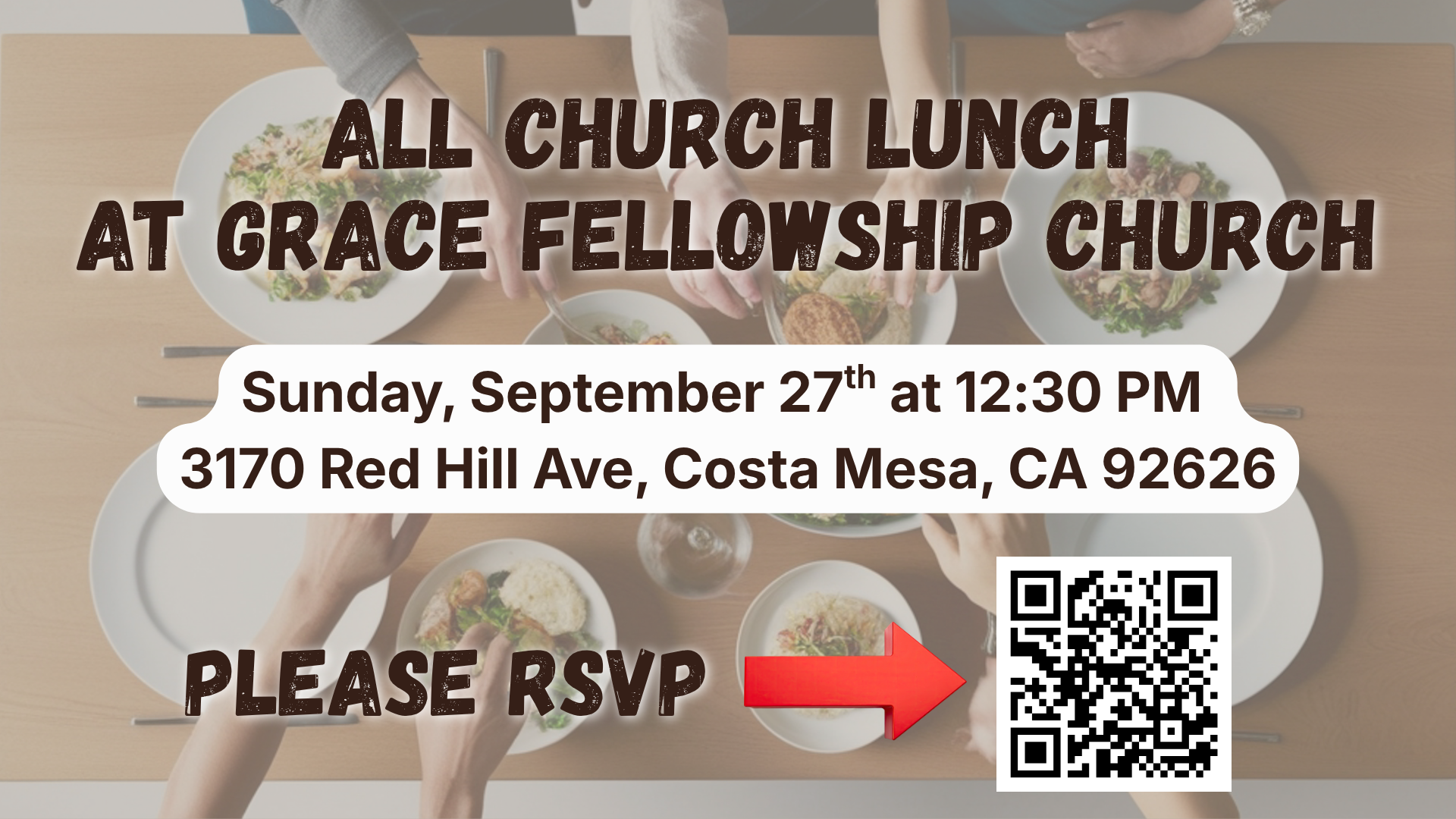 Lunch @ Grace Fellowship Church! 