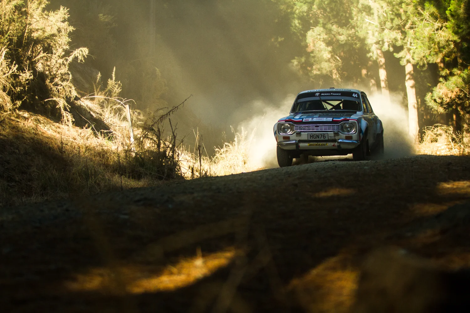 Otago Rally shot for a driver