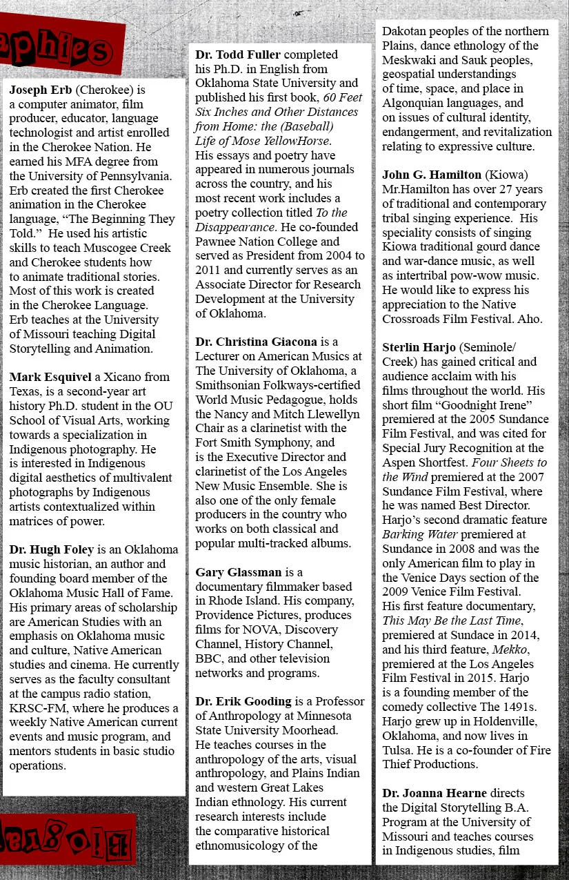 Rhythms Native Crossroads Film Festival