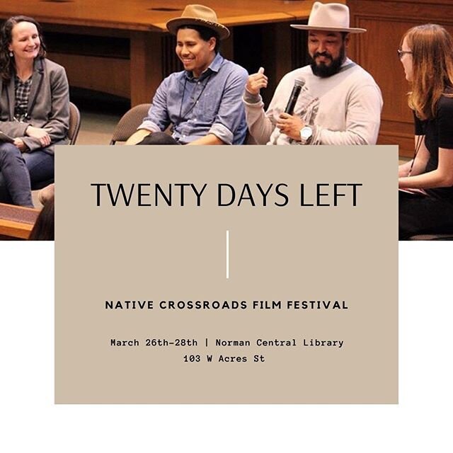 We are just TWENTY days away from this year's Native Crossroads! Are you ready?