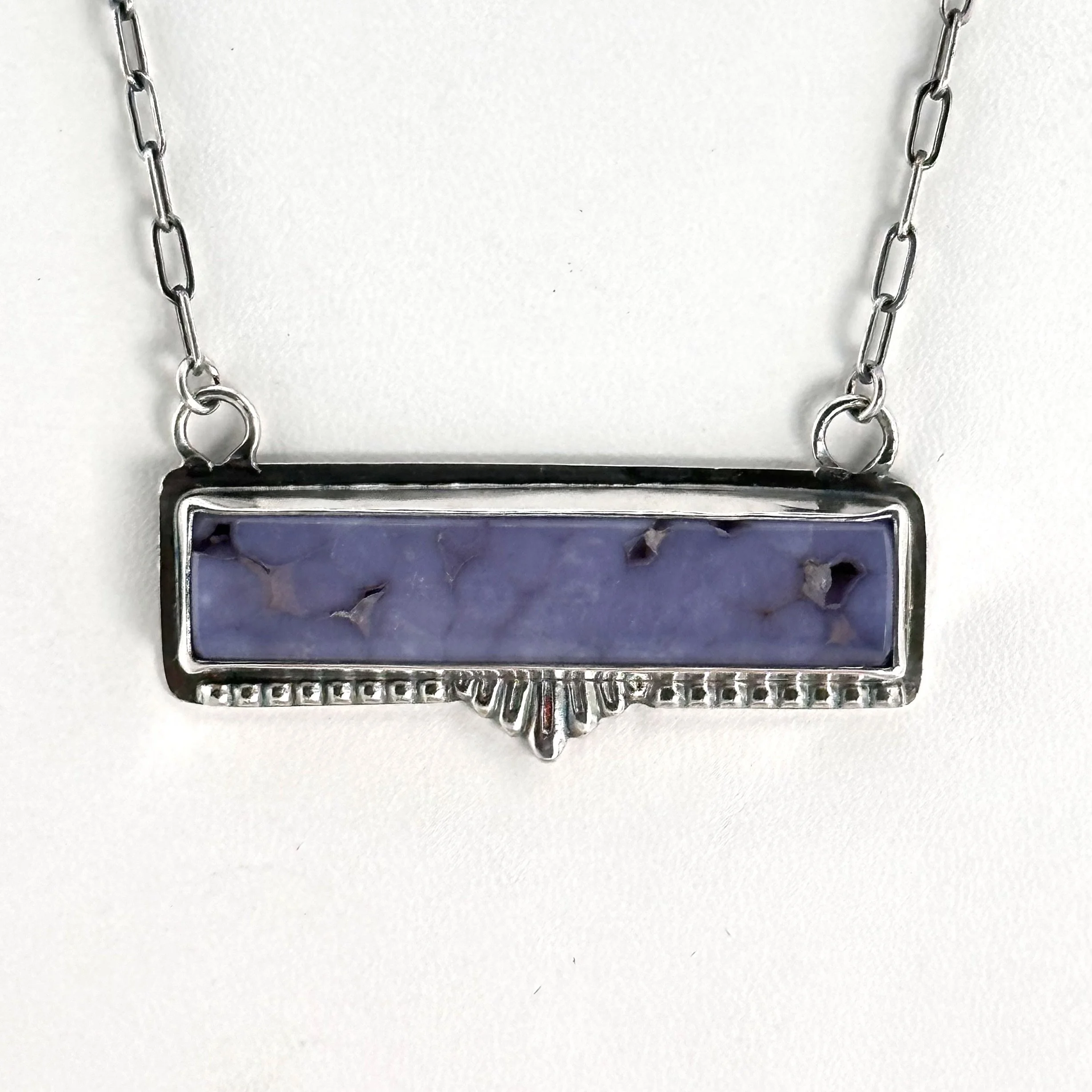 Purple Grape Agate Elegance Pendant