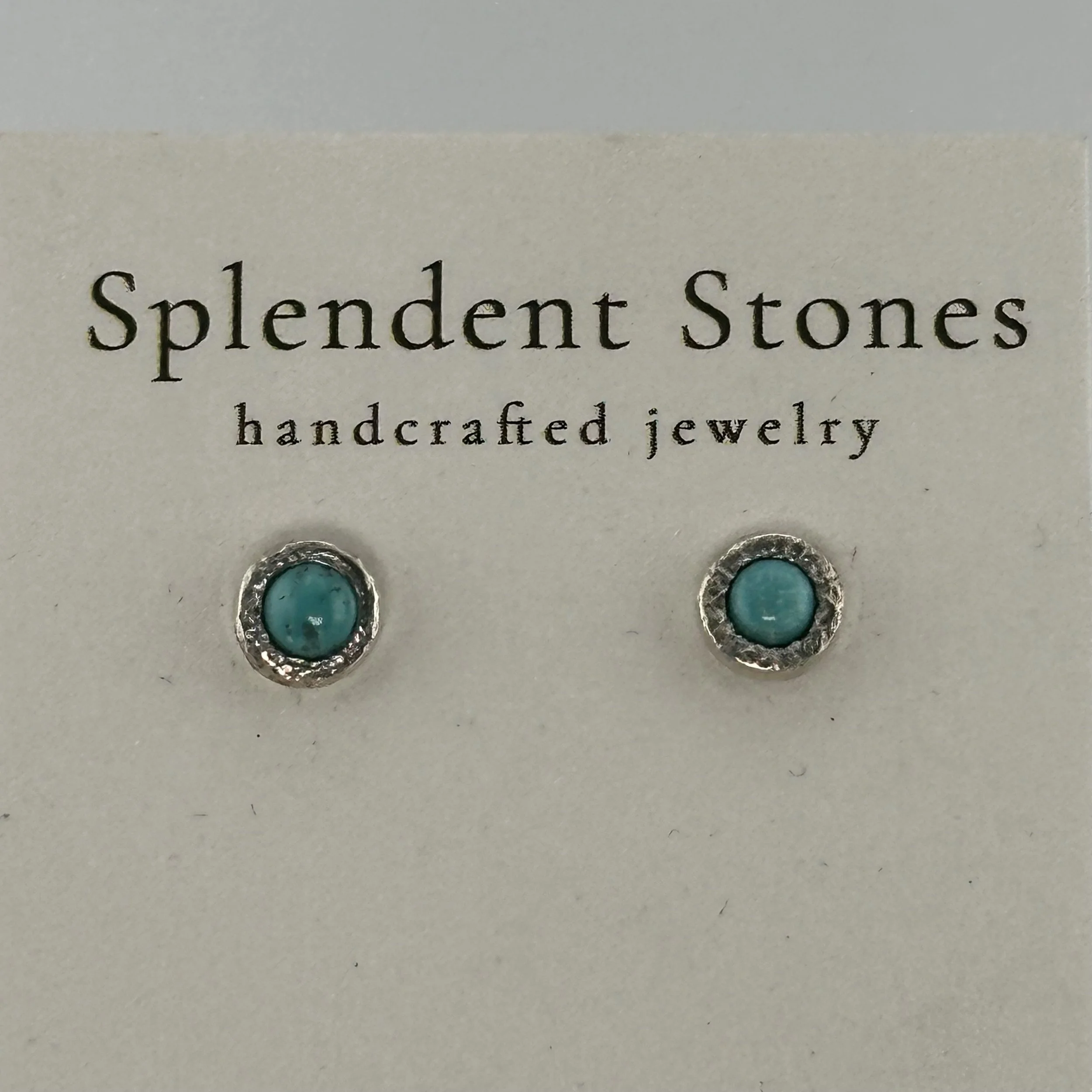 NEW-Lone Mountain Turquoise Post Earrings