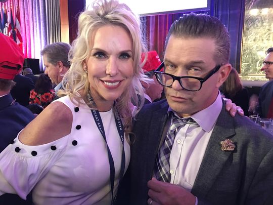 Monique Breaux with Stephen Baldwin (Photo: Tim Breaux)