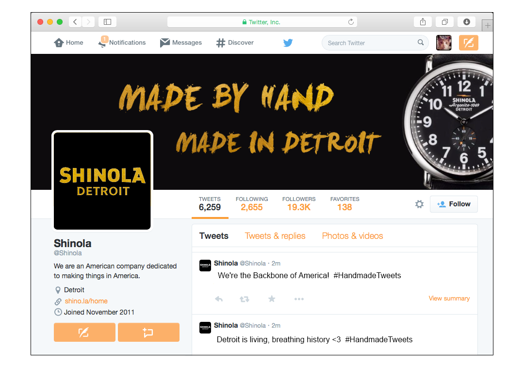 Social: Handmade Tweets
