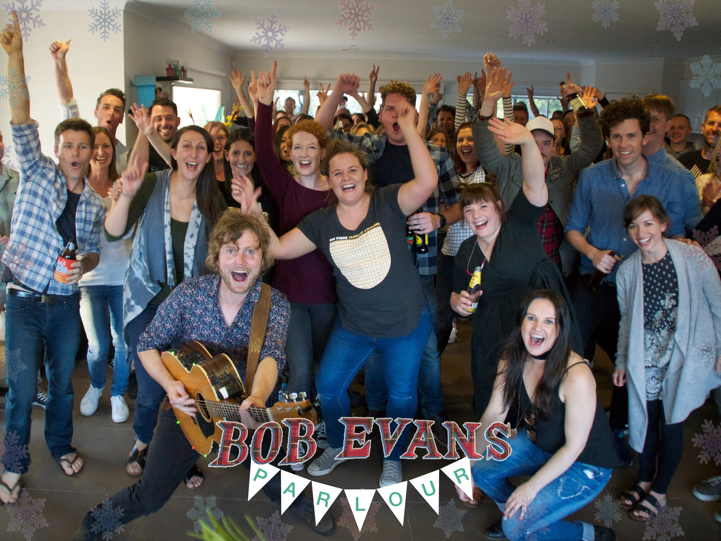 Bob Evans, Hosts and attendees at a Parlour gig in Torquay