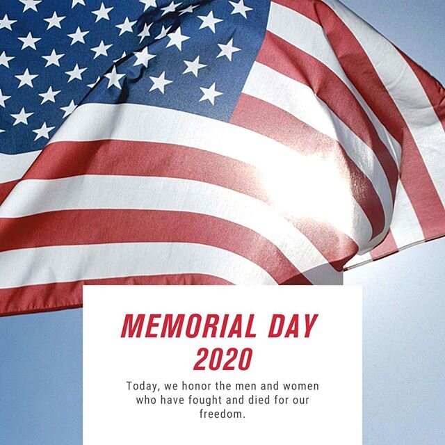 Today, we honor the men and women who have fought and died for our freedom. 🇺🇸
#MemorialDay2020