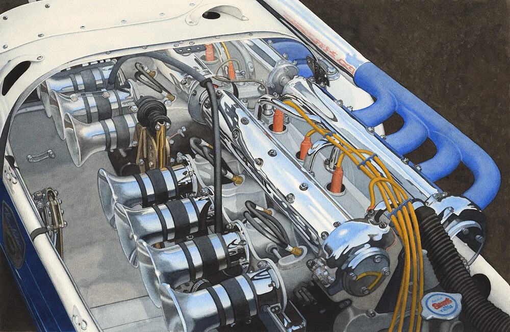 Race Cars, Offy, Automotive Art, Automotive Fine Art, Dan McCrary Art, Offenhauser, Racing Art, Racing Prints, Indianapolis 500 History, Indy 500 History, Indy Roadsters, Racing Engines,