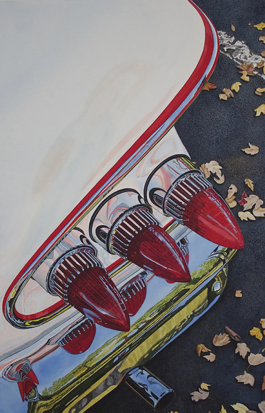 Originals, Graffiti Impala, Automotive Art, Automotive Fine Art, Dan McCrary, Chevrolet Impala, American Graffiti, 58 Chevy