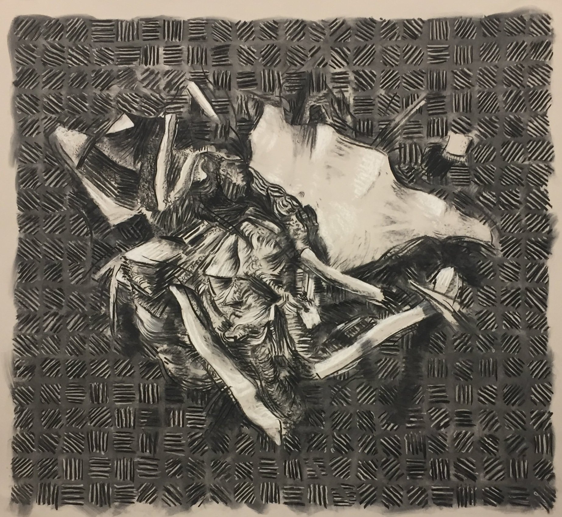 untitled, charcoal on paper 40 x 52 in. 2017