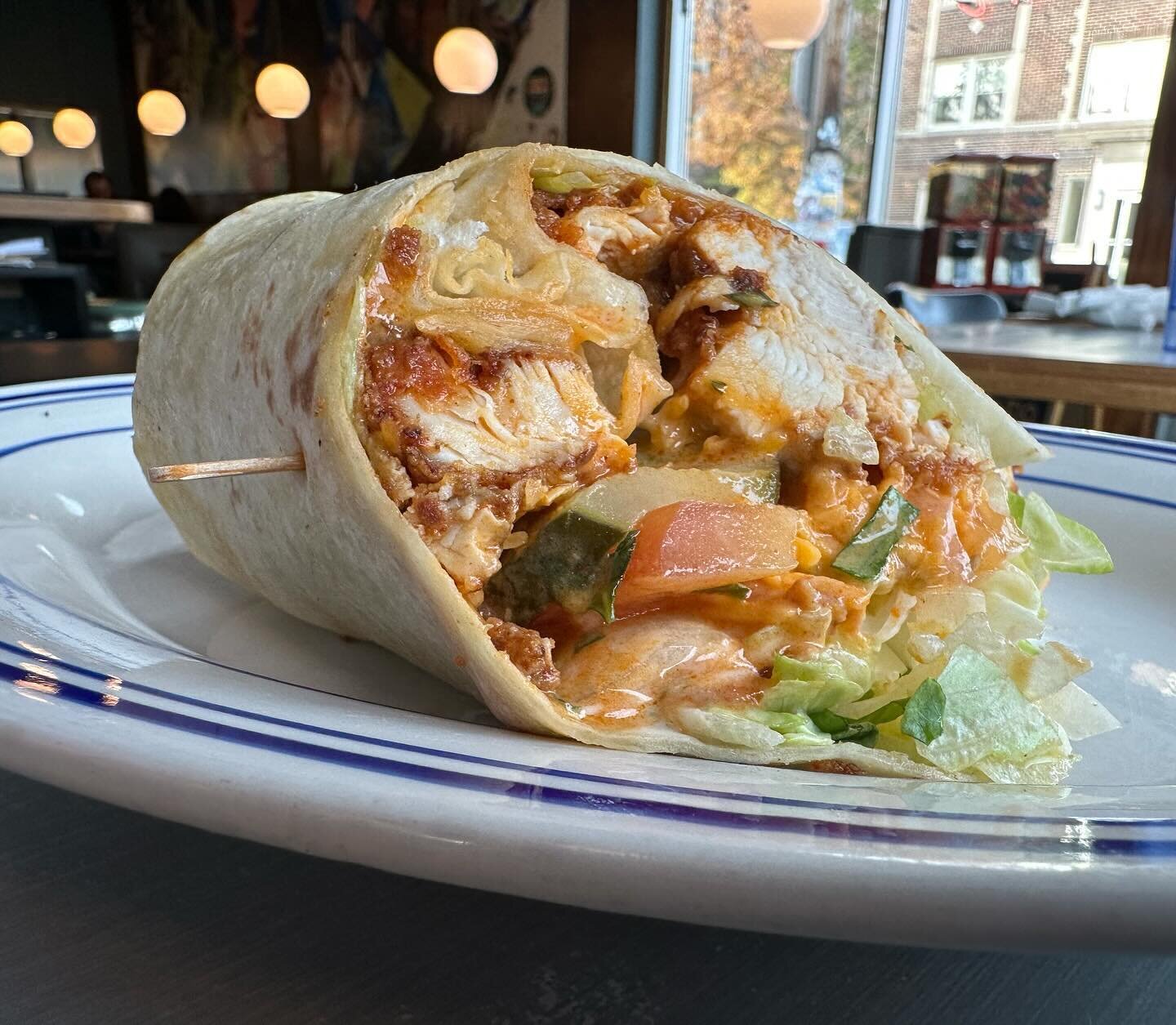 November&rsquo;s Specials are here!  Featuring a dee-lish wrap with our hand battered fried chicken, spicy garlic buffalo sauce, crunchy lettuce, fresh tomato, cheddar and our housemade ranch dressing. Served with fries! Or add on our house soups or 