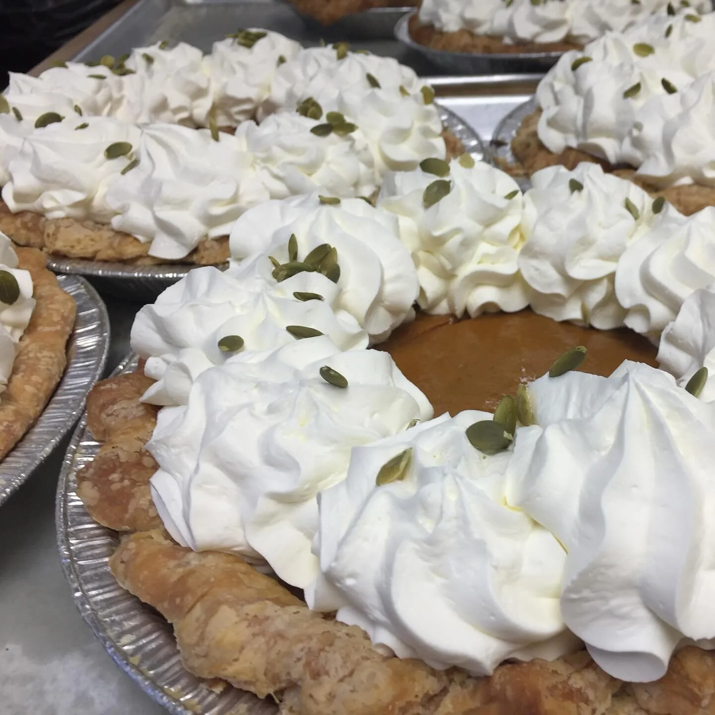 Our unofficial/official Pie of the Month is always a November favorite - our Classic Pumpkin Pie!  You can find it daily in all our cafes AND you can special order one now for your Thanksgiving holiday dinners.  Pre-order your handmade pies from the 