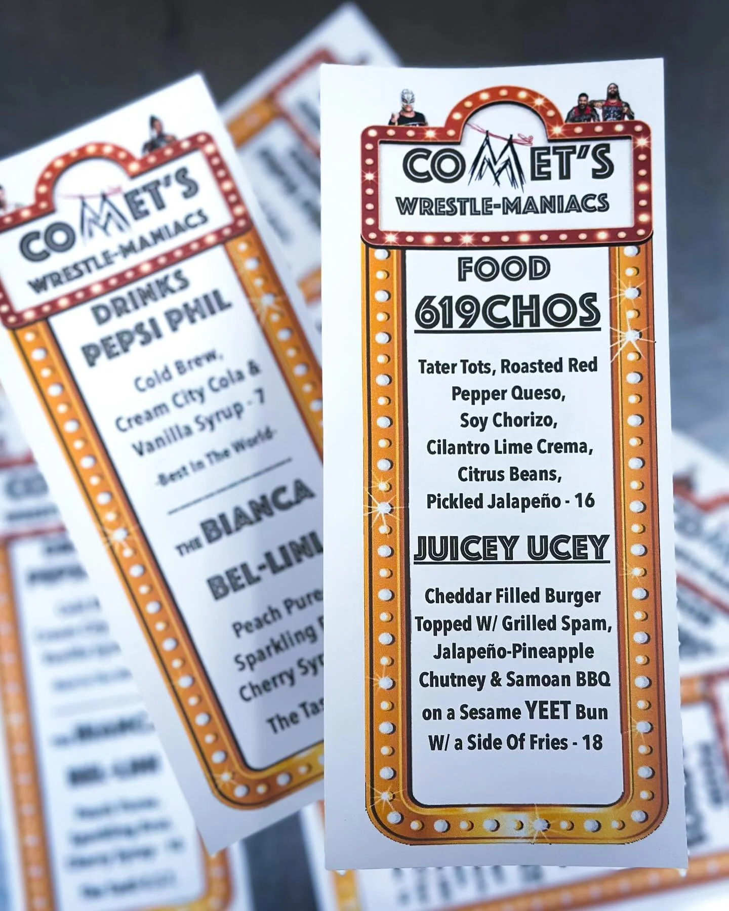 WRESTLEMANIA WEEKEND SPECIALS 
April 19-20! 

We&rsquo;re stepping into the culinary ring with limited-time offerings that pack more punch than a folding chair to the back.

Perfect for fueling up before your watch party or recovering the morning aft