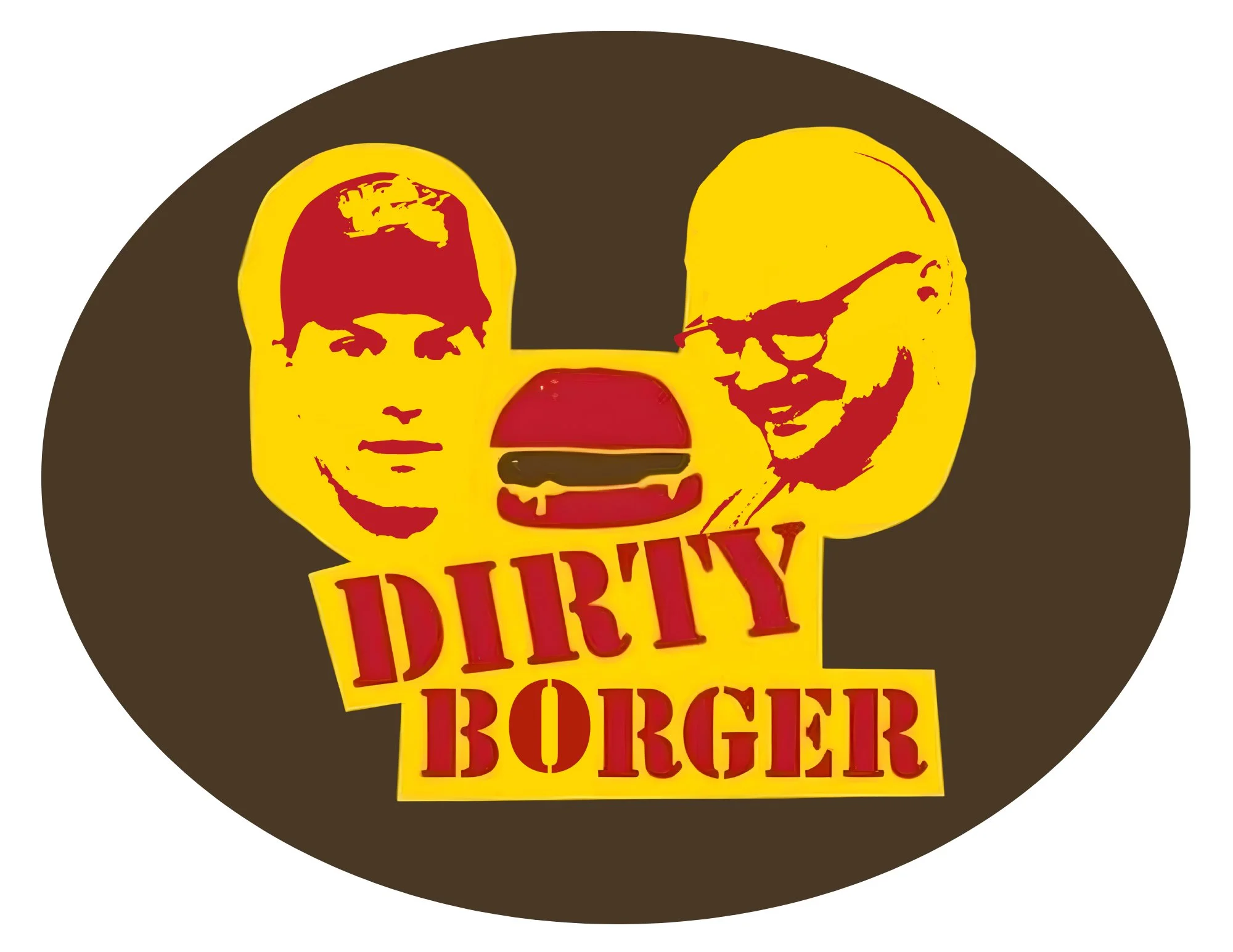 Logo for Comet's Dirty Burger Halloween pop-up, inspired by Trailer Park Boys.