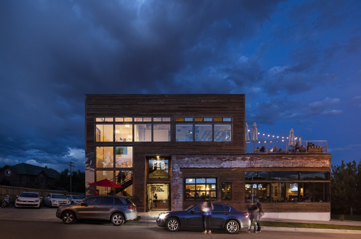 Building Front at Night