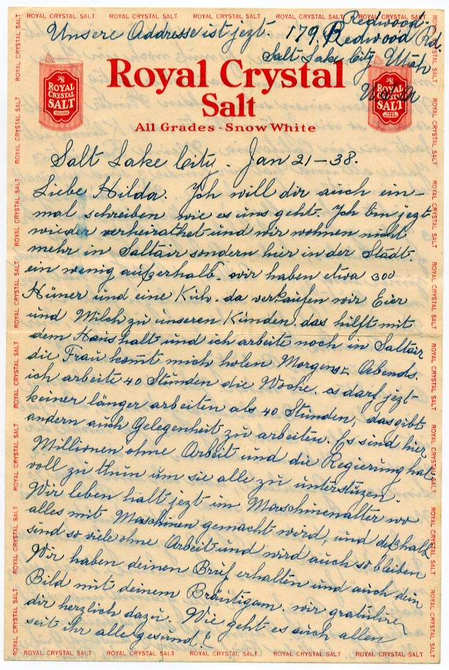 21 January 1938, p. 1
