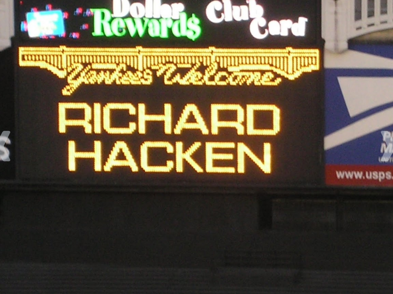 My Name in Lights at Yankee Stadium