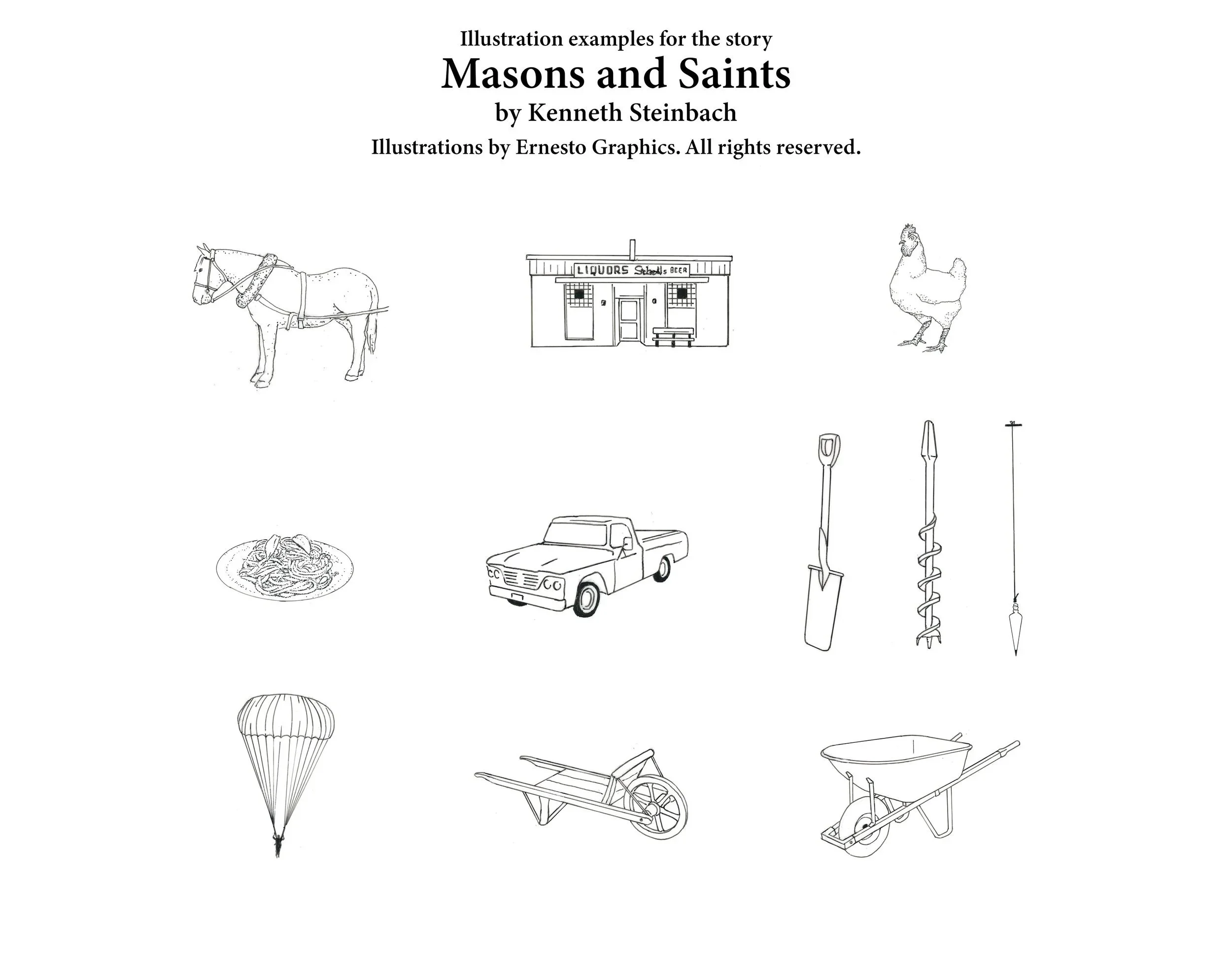Illustration Examples for Masons and Saints