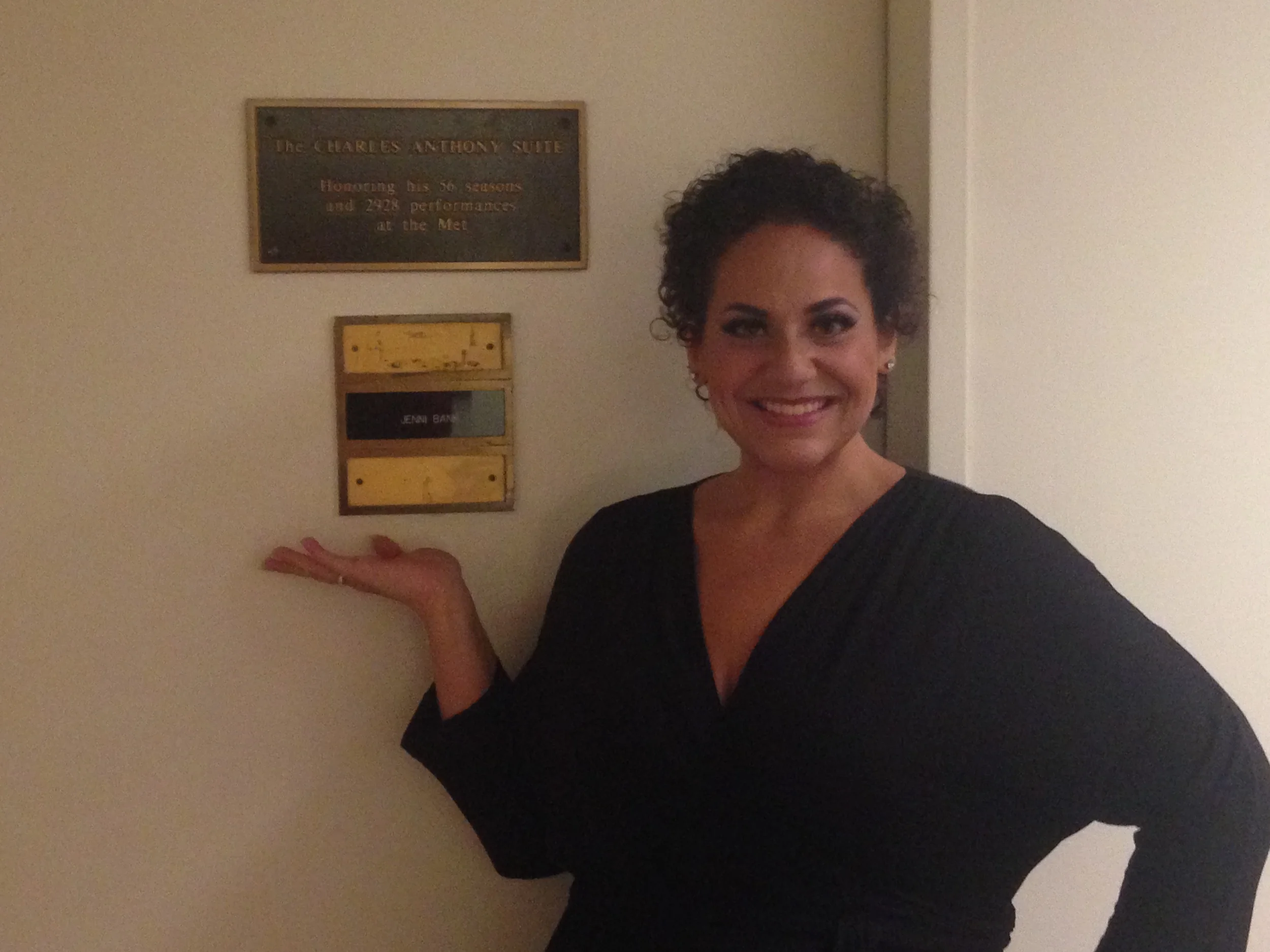 dressing room at The Met!