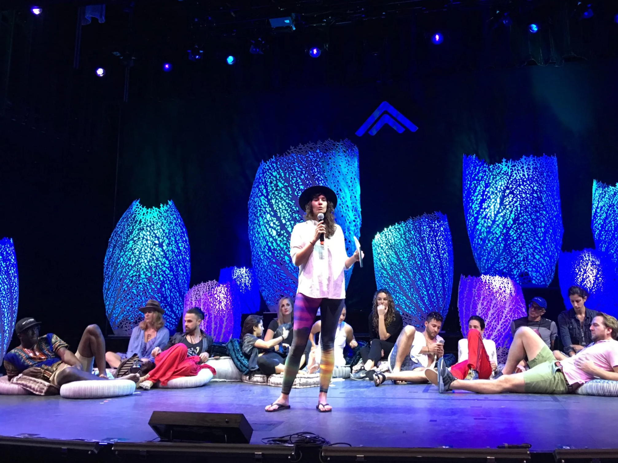 Lindsay Ratowsky on stage at Summit Series