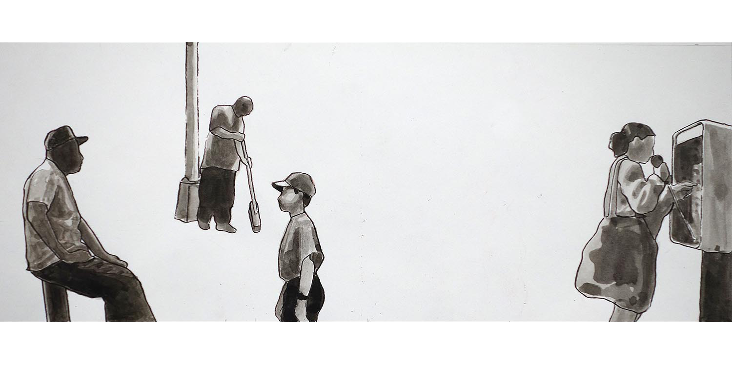 STUDY FOR STREET SCENE I