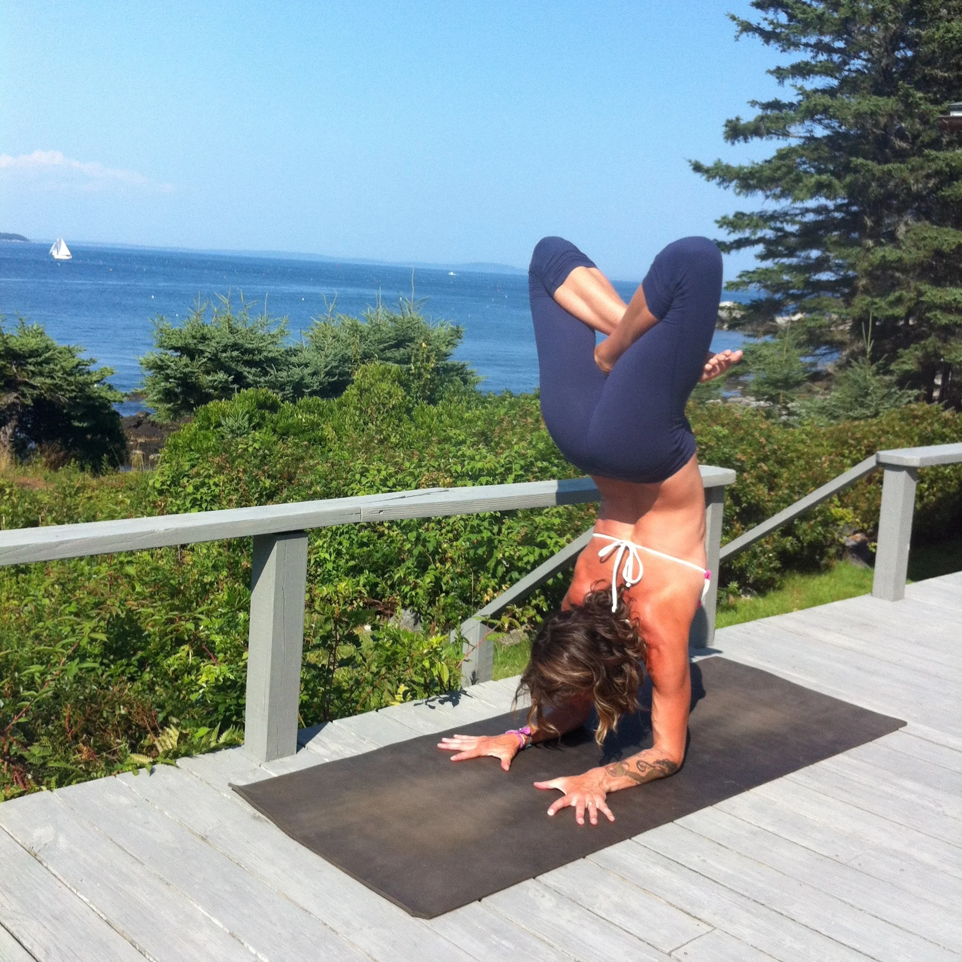 Deck Yoga with a VIEW