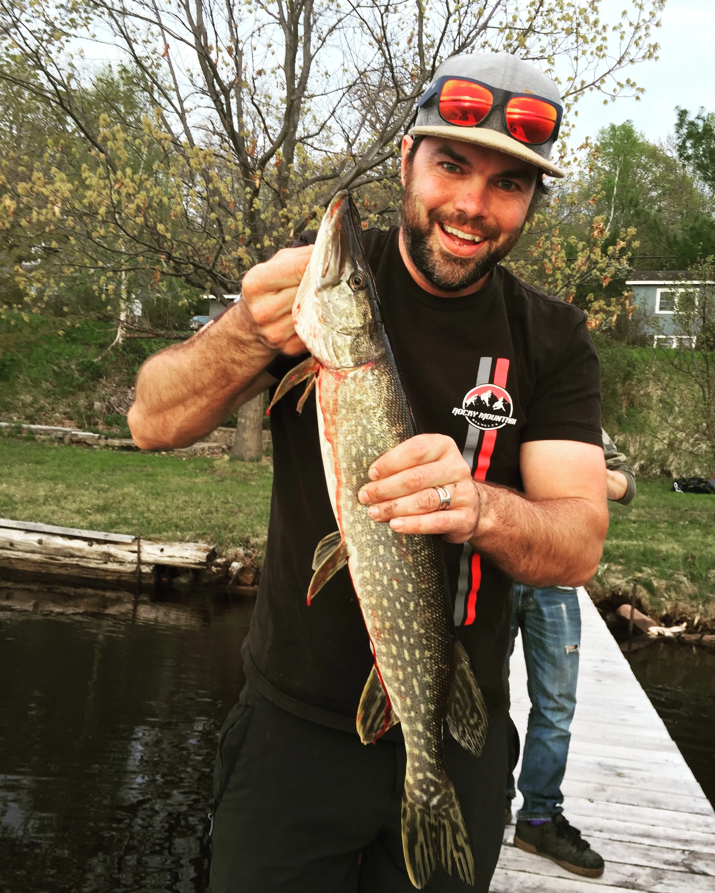 he really loves to fish.  I love that.