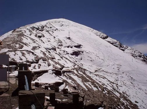 Chacaltaya ten years ago covered with snow.