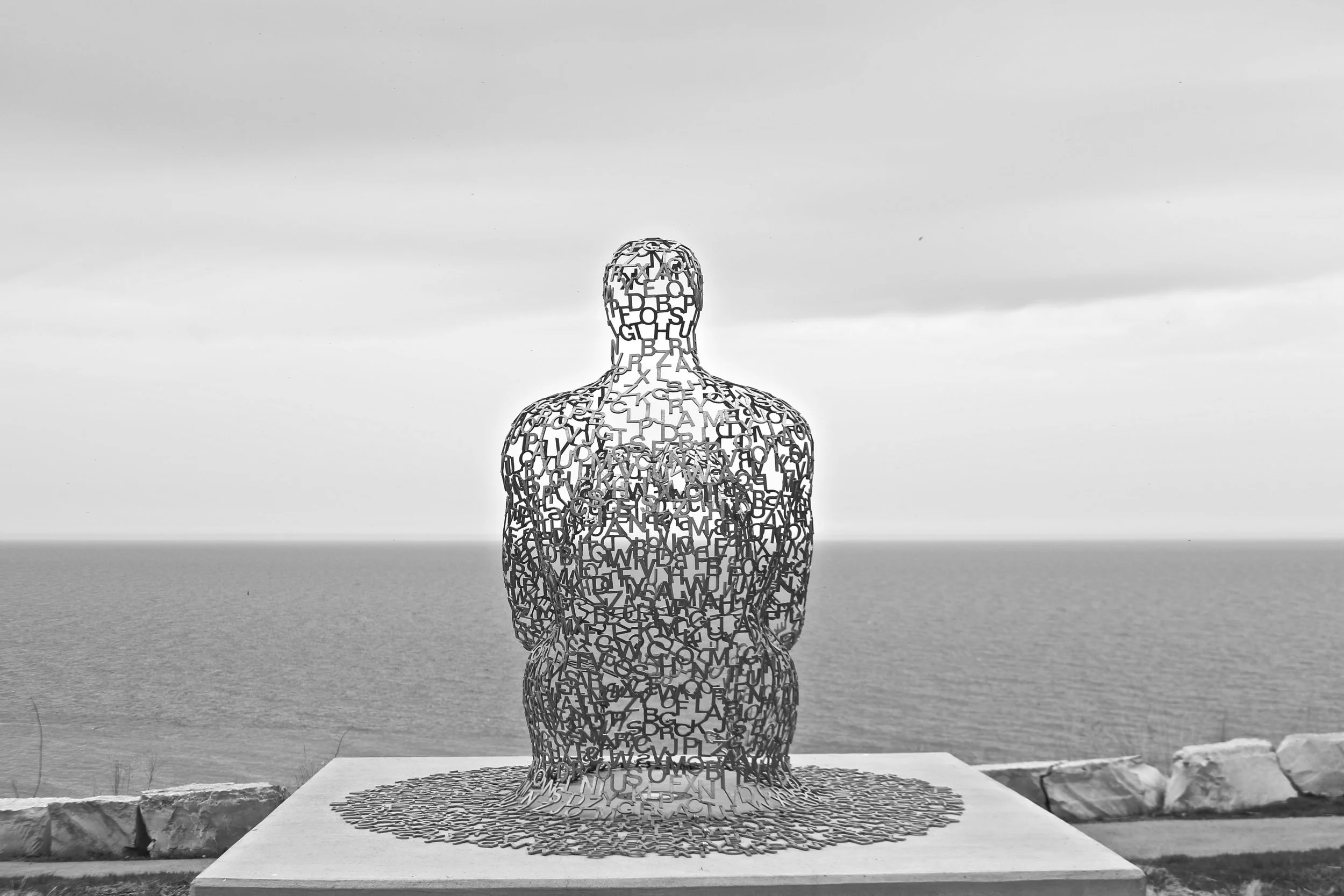  Spillover II by Juame Plensa, Lake Michigan, Milwaukee, WI. 