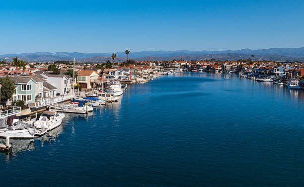  Photo of Oxnard, California, USA with Waterfront Homes on a Clear Blue Sky Day 