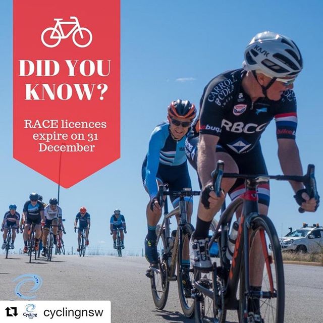 #Repost @cyclingnsw with @get_repost
・・・
Want to race in 2019? Join or renew now with @cyclingaustralia - link in bio. #cycling