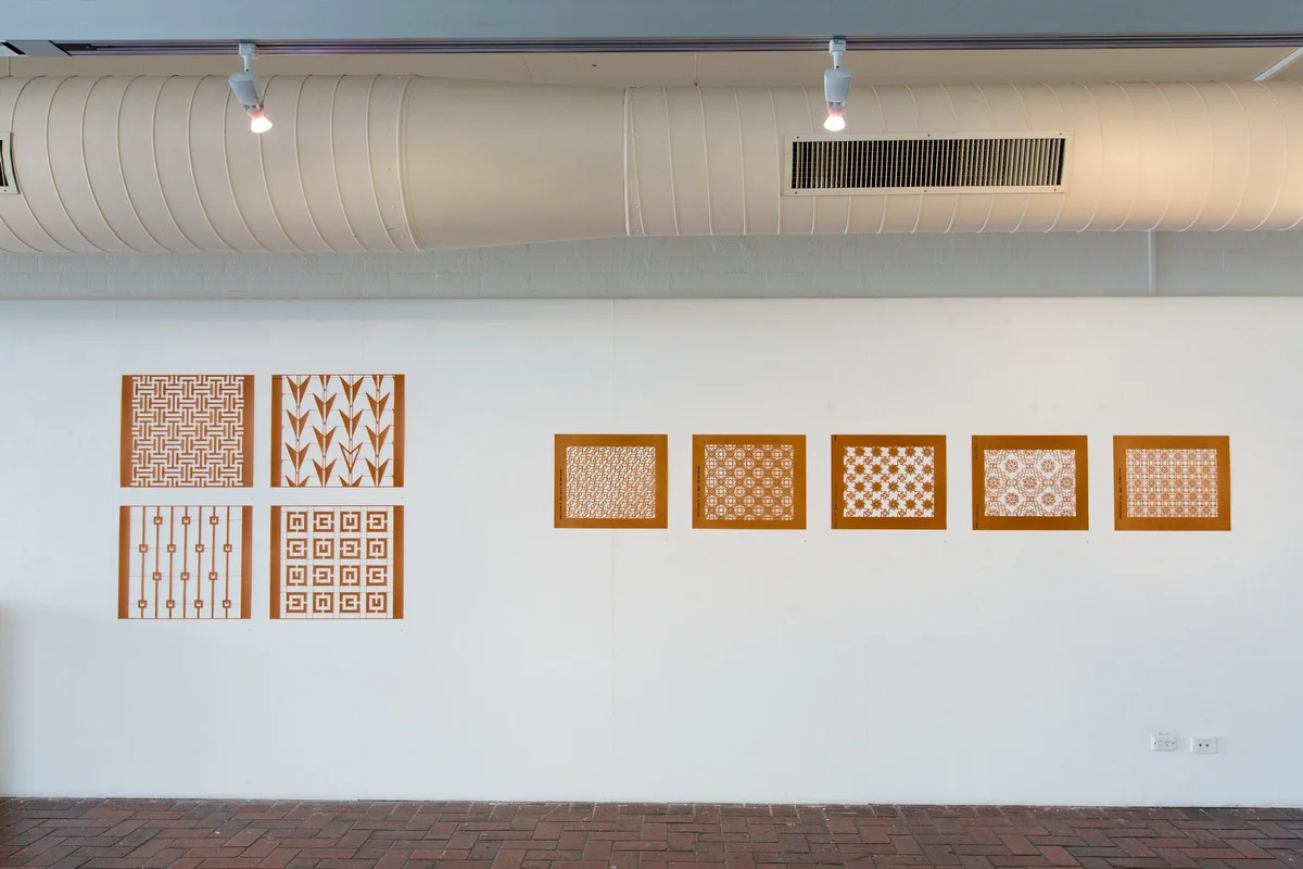 resist & reveal, ANU School of Art Foyer Gallery, installation detail