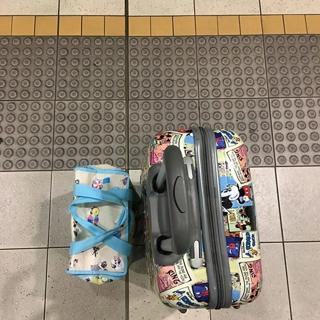 I found myself looking through some 2017 photos this morning and daydreaming about future adventures. Here&rsquo;s to making the most of each day!
.
#throwback #lookingdown #luggage #travel #adventure #visitfamily #seetheworld #daydream #seizetheday