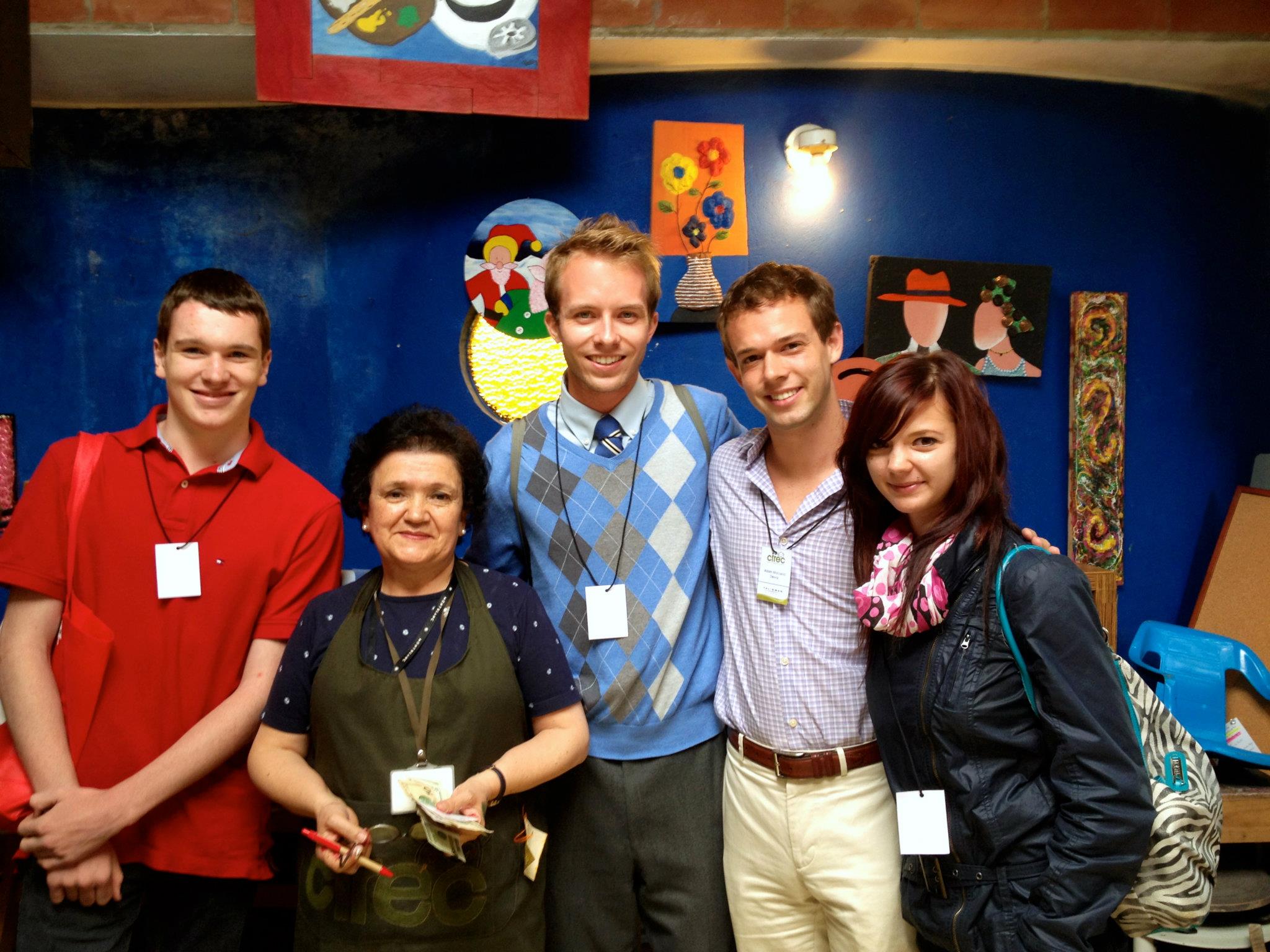 Junior Team Canada with Maria Luz Garcia, Volunteer President at CERIC.