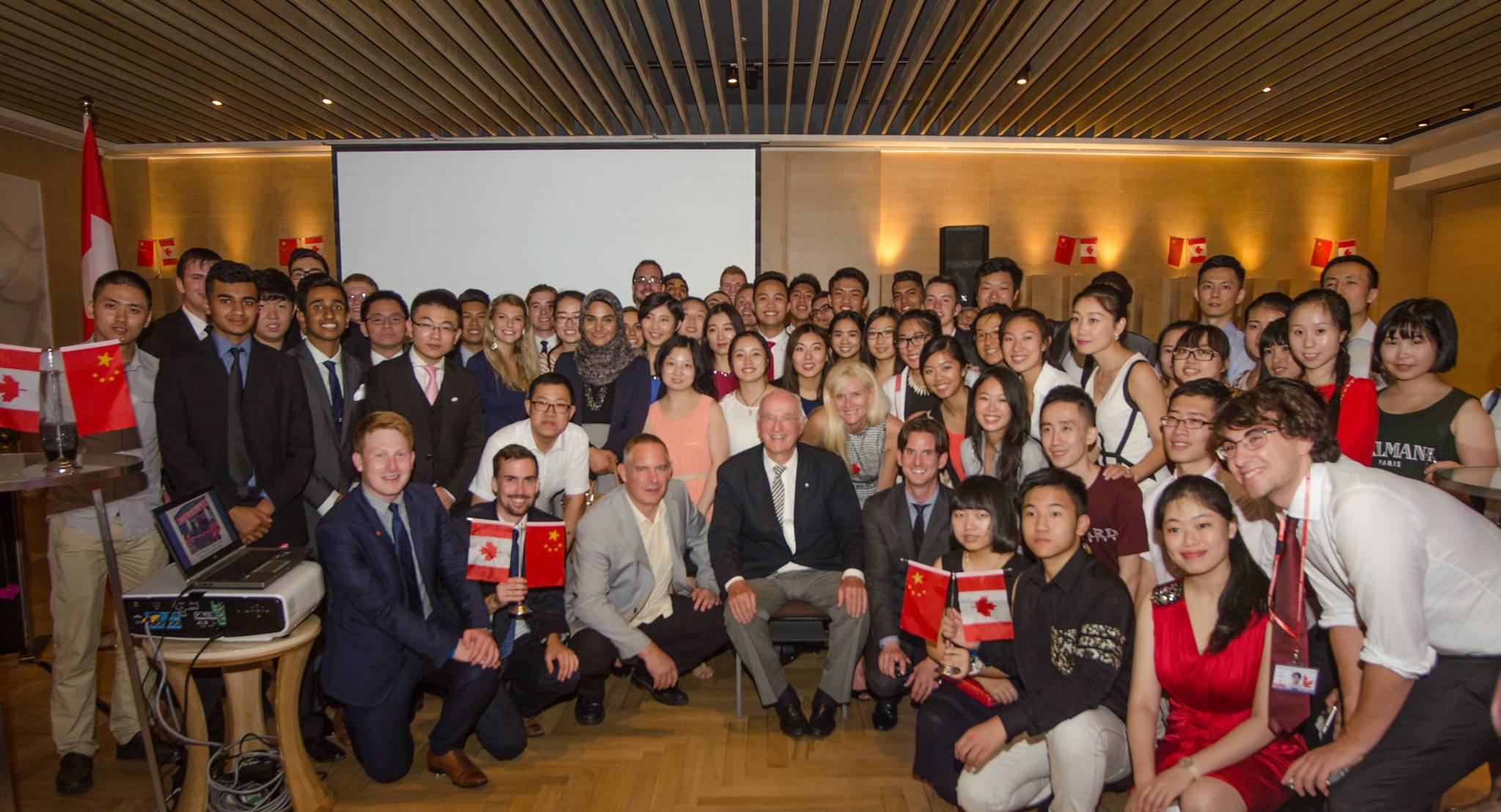 Junior Team canada 2015 with CONsul general of canada to Chongqing, Philippe rheault at OUR RECEPTION IN CHONGQING ON JULY 30, 2015