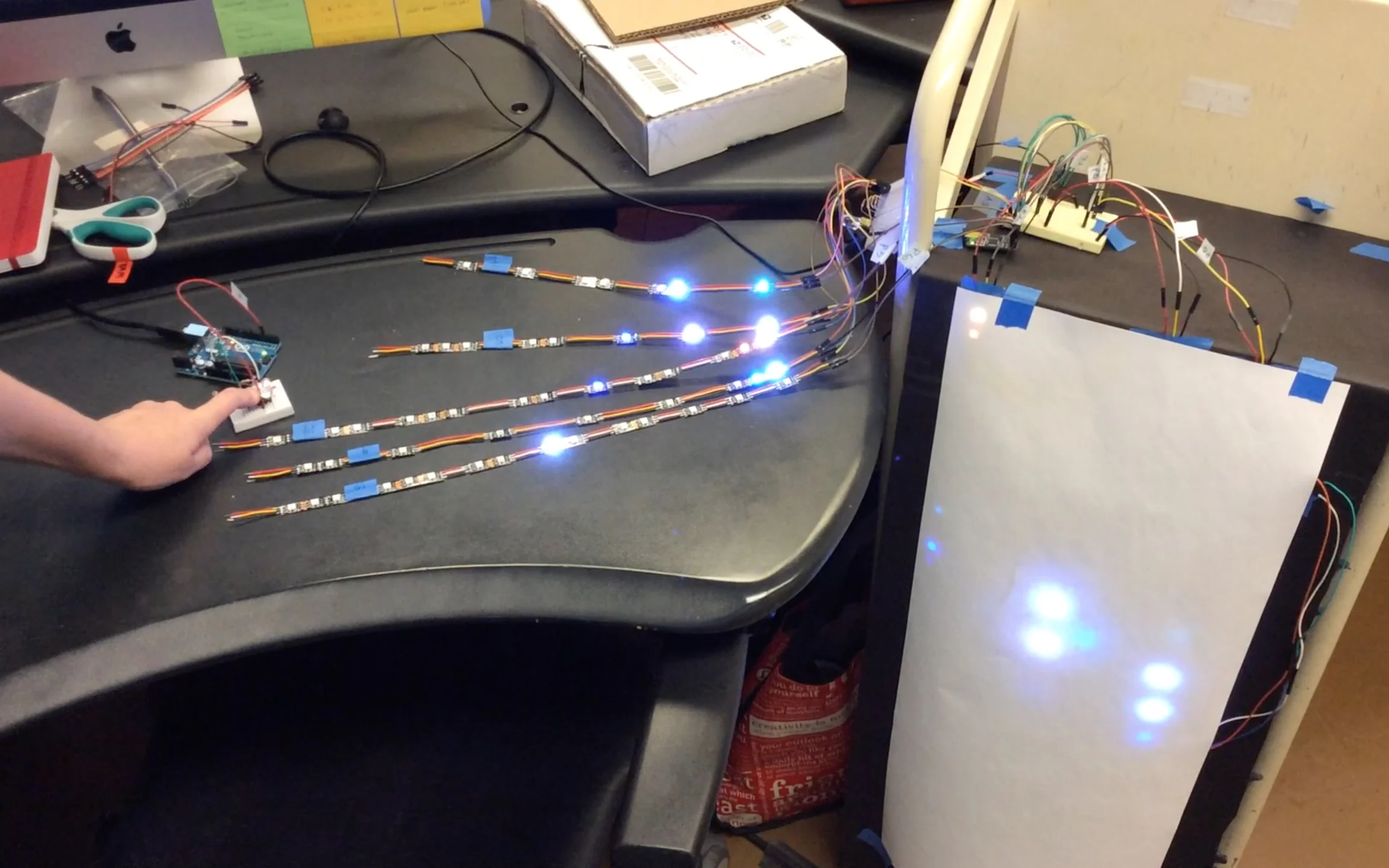 LED strip and sensor test