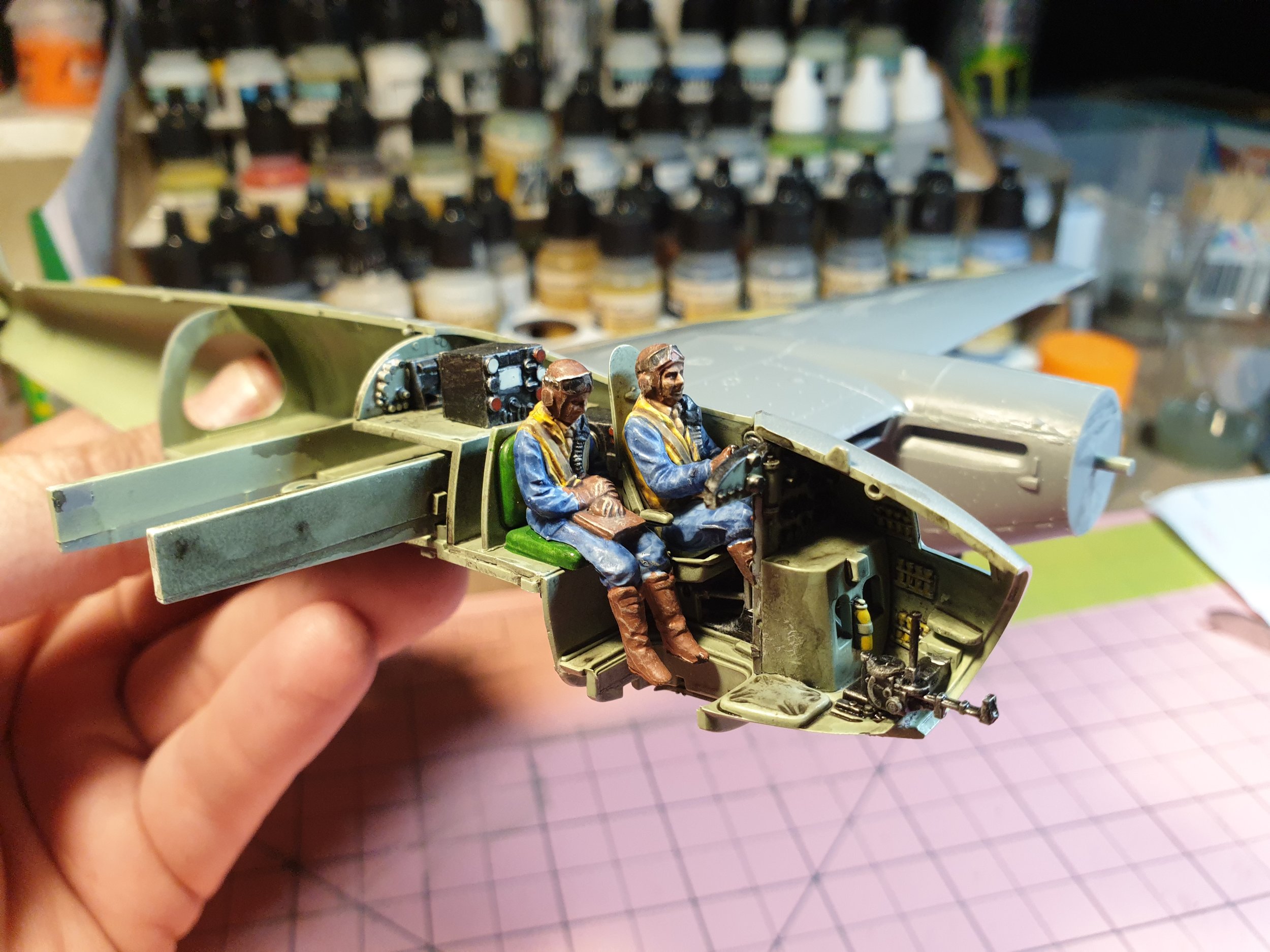 Cockpit and figures done and dusted!