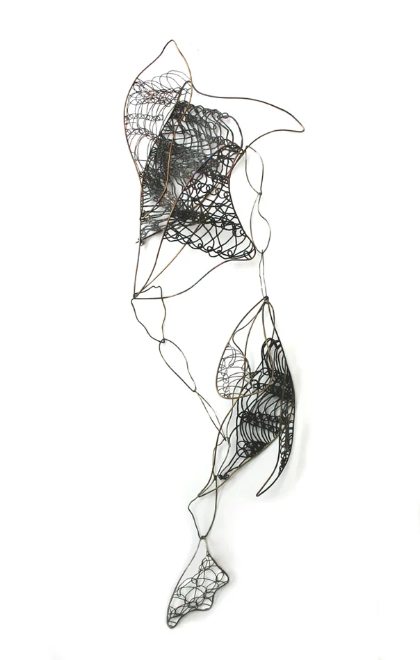 Linked Wings Brooch; stainless steel, iron. 2009