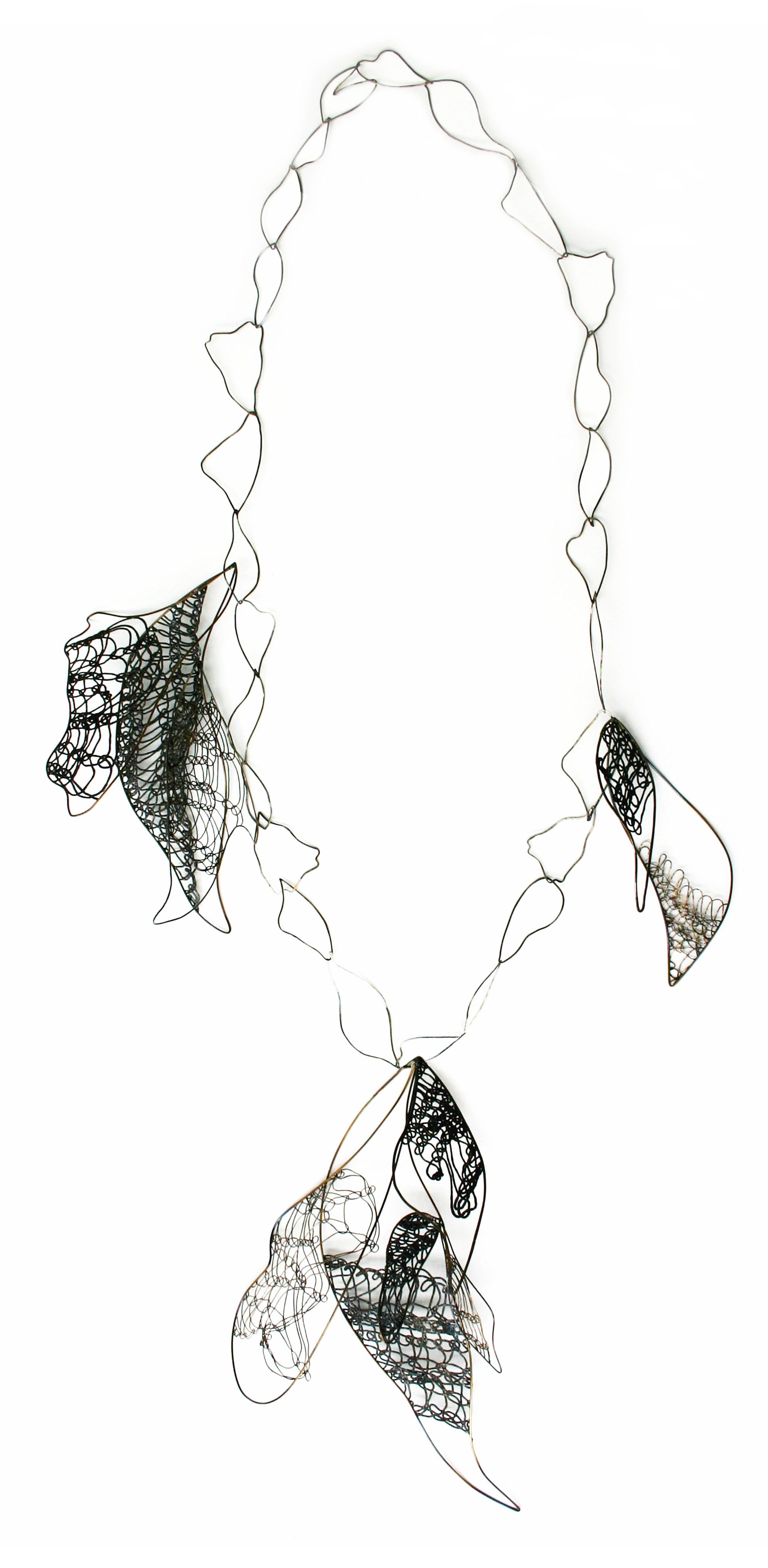  Linked Wings&nbsp;Neckpiece (Large);  iron, stainless steel 2009  