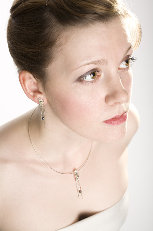  Knit and Pearl Pendant and Earrings   image by PSD Photography  