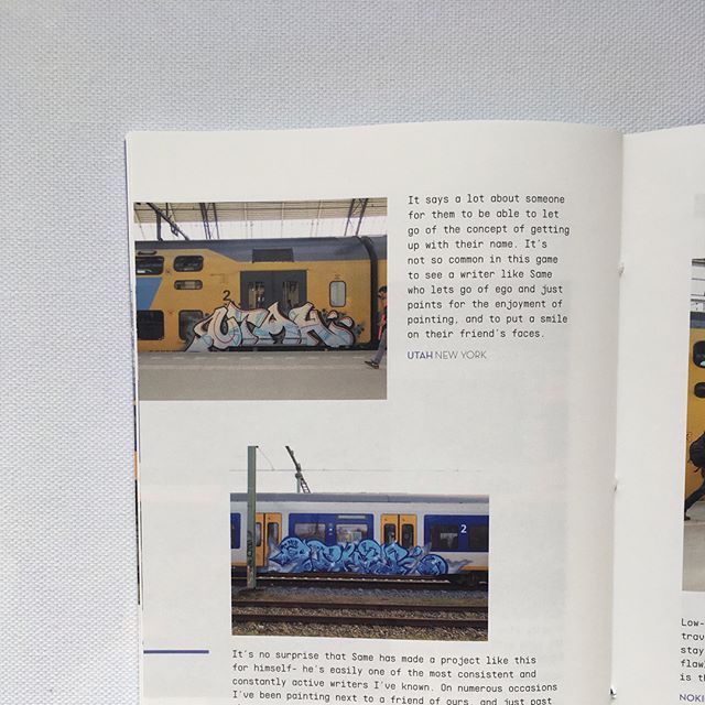 Our good friend Same dedicated a year to painting all his friend's names. The end result is 'NAMES', a really nice zine that you can find over @chemistry.publishing 📖🚊💯