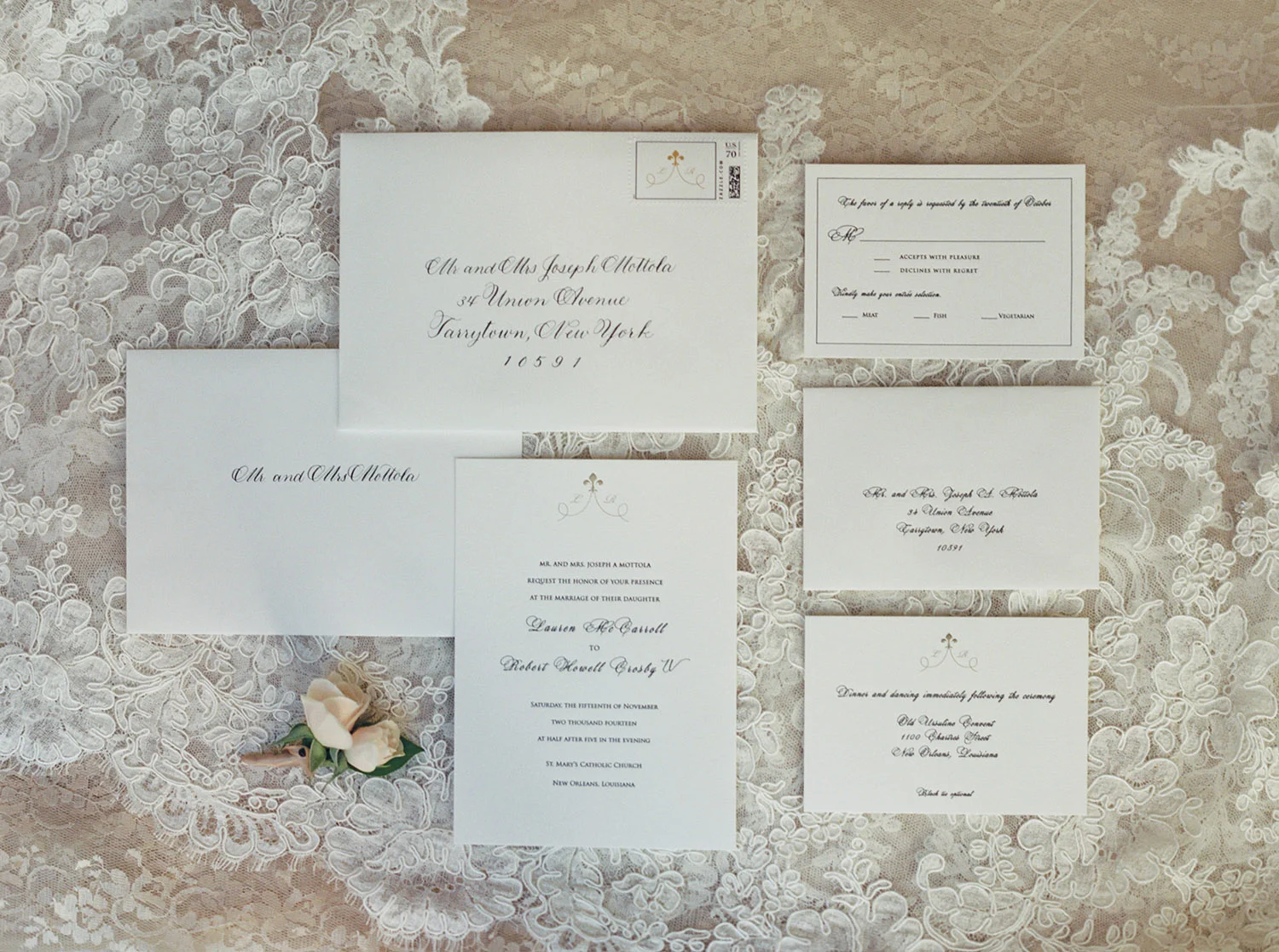 sapphireevents.com | New Orleans Wedding Planner and Designer | Black Tie Wedding at French Quarter's Old Ursuline Convent | Sapphire Events