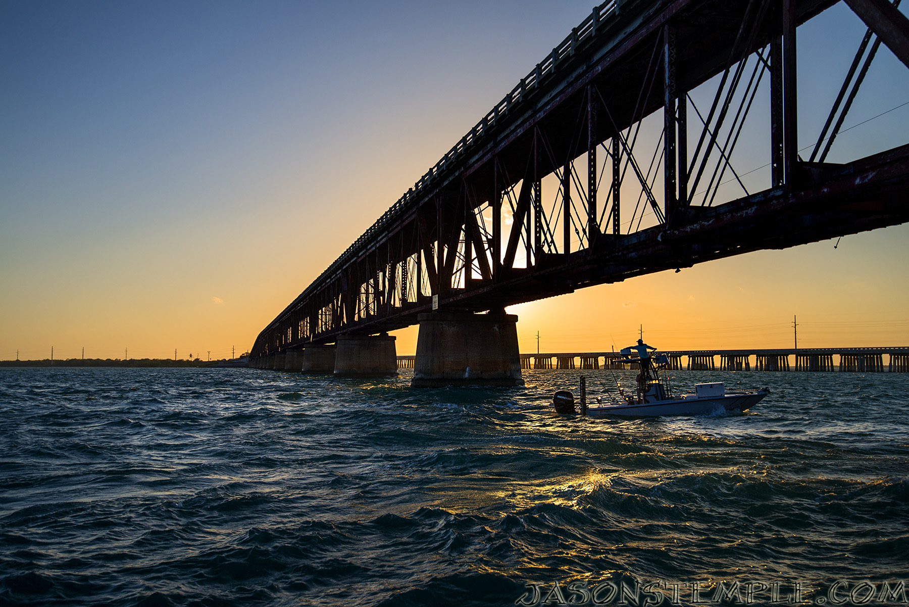 Sunset at Bahia Honda Bridge after the encounter. nikon d800, 35mm, f/5.0, 1/800 sec
