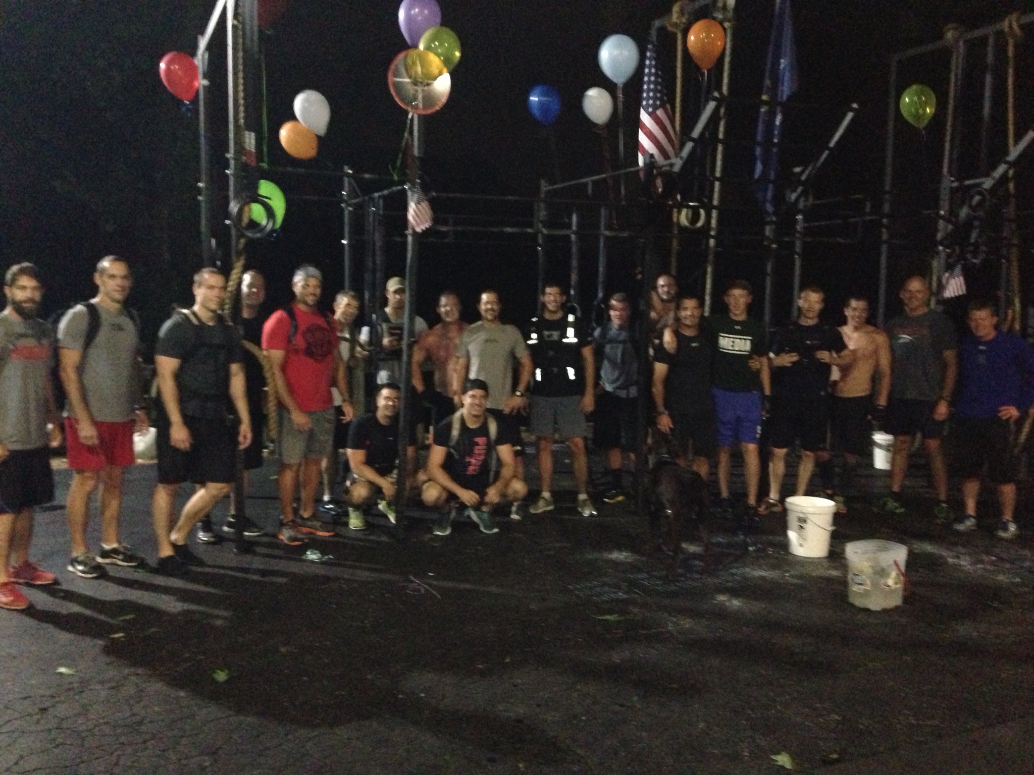 Best Birthday Party EVER! Triple Murph with my buddies and my son. Yes...there are that many crazy people who would want to tackle a Triple Murph.